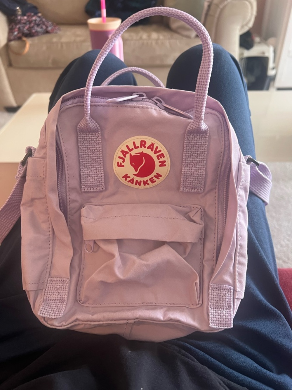 FJÄLLRÄVEN KÅNKEN Mini Backpack Lavender Crossbody Travel Bag - Picture 4 of 11
